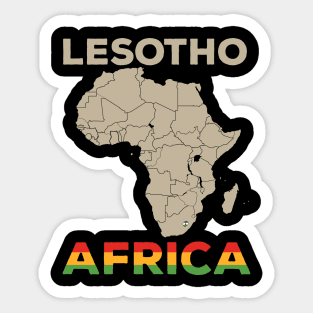 Lesotho-Africa Sticker